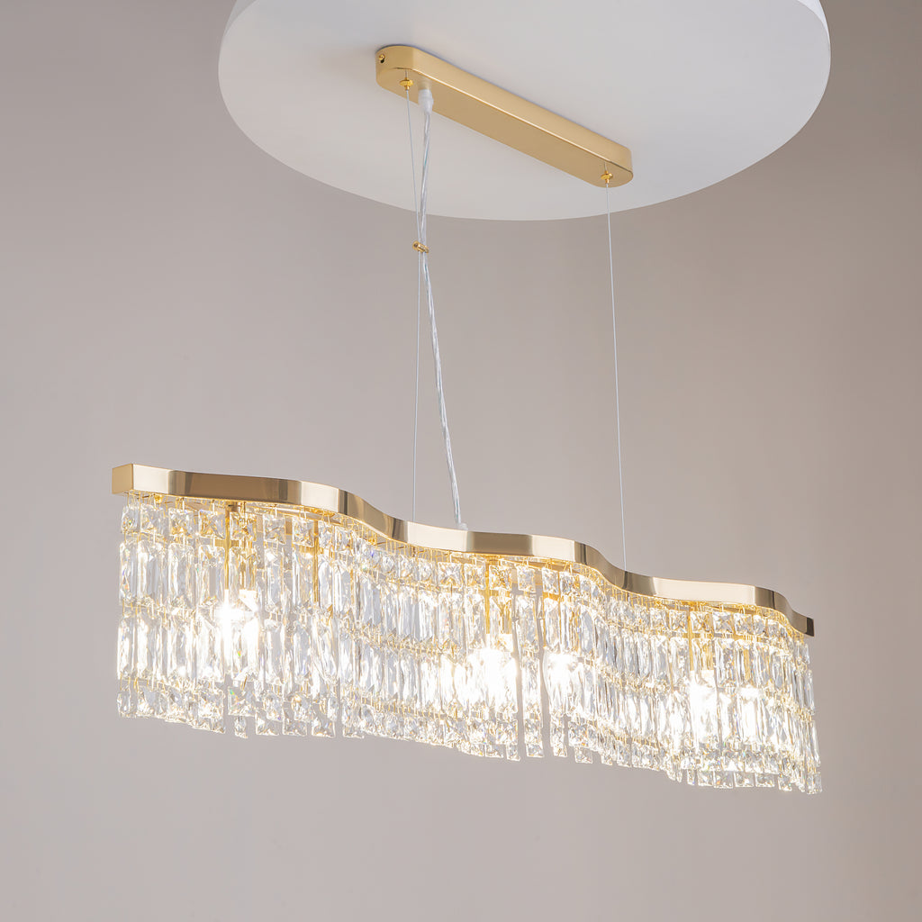 Maytoni Lampa wisząca Dune - Metal - Złoty DIA005PL-06G