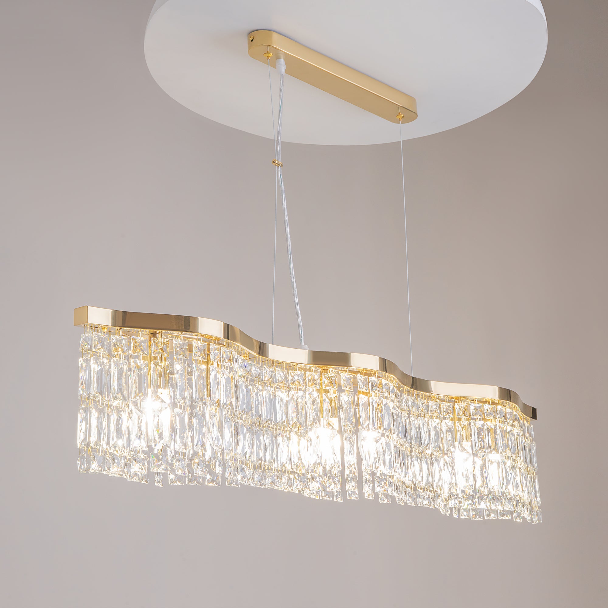 Maytoni Lampa wisząca Dune - Metal - Złoty DIA005PL-06G
