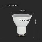 5W GU10 Żarówka LED / Barwa:4000K / Trzonek:GU10 / Kąt 110'