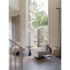 Maxlight Lampa wisząca Empire 121W - Metal + akryl - Złoty P0635D