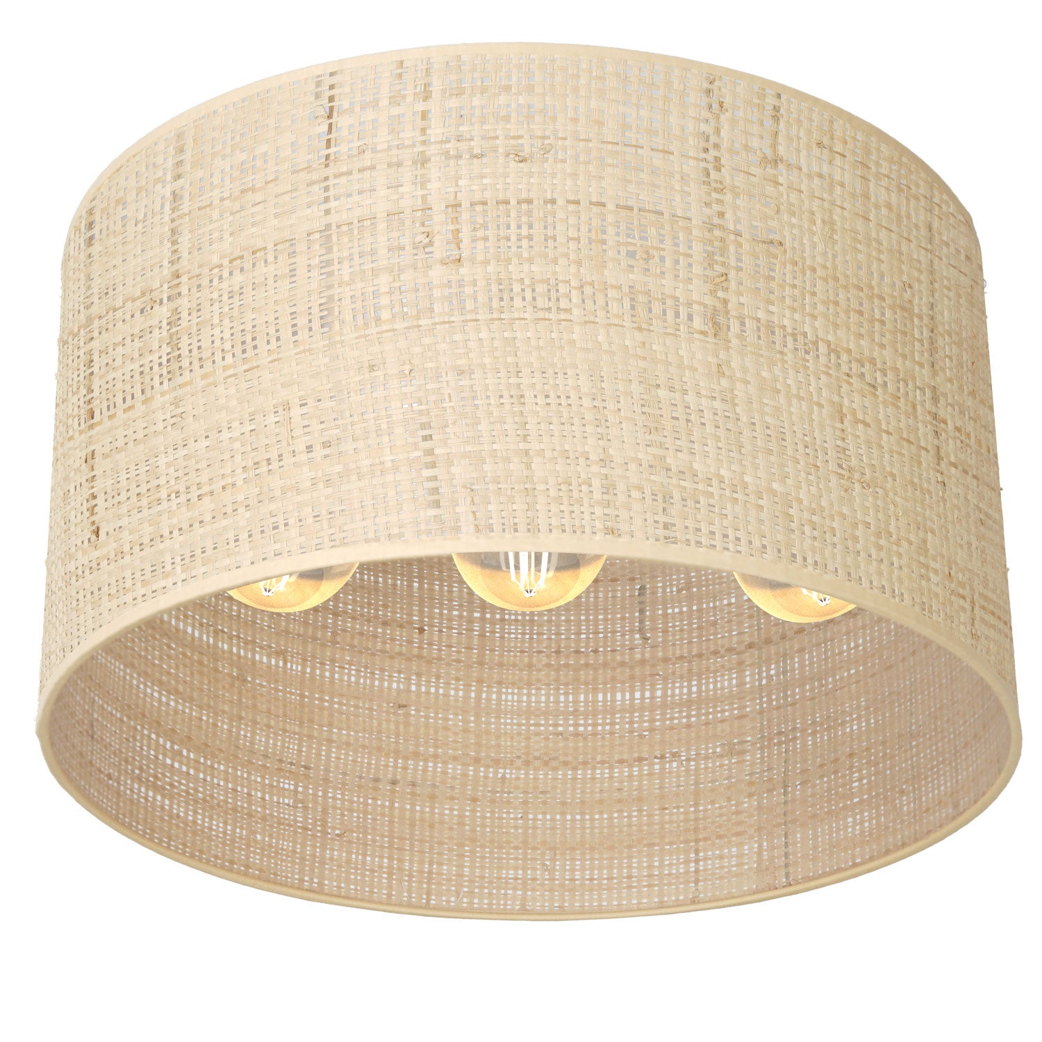 plafon Rattan cylinder shade dia 400 h 200 3xE27