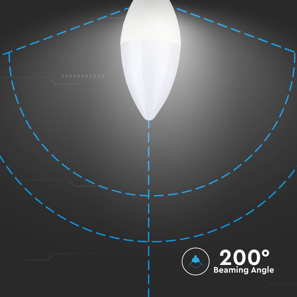7W C35 Żarówka LED / Chip SAMSUNG / Barwa:4000k / Trzonek:E14