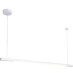 Maxlight Lampa wisząca Organic Horizon 100cm - Stal nierdzewna + akryl - Biały P0357D