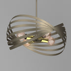 żyrandol Sparkle titanium-bronze/gold 4xE27