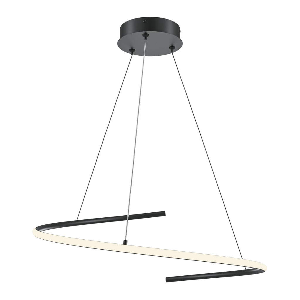 Maytoni Lampa wisząca Curve - Aluminium - Czarny MOD242PL-L33BK