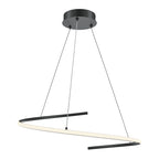 Maytoni Lampa wisząca Curve - Aluminium - Czarny MOD242PL-L33BK