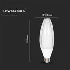 60W Uliczna Żarówka LED / Chip SAMSUNG / Barwa:4000K / Trzonek:E40