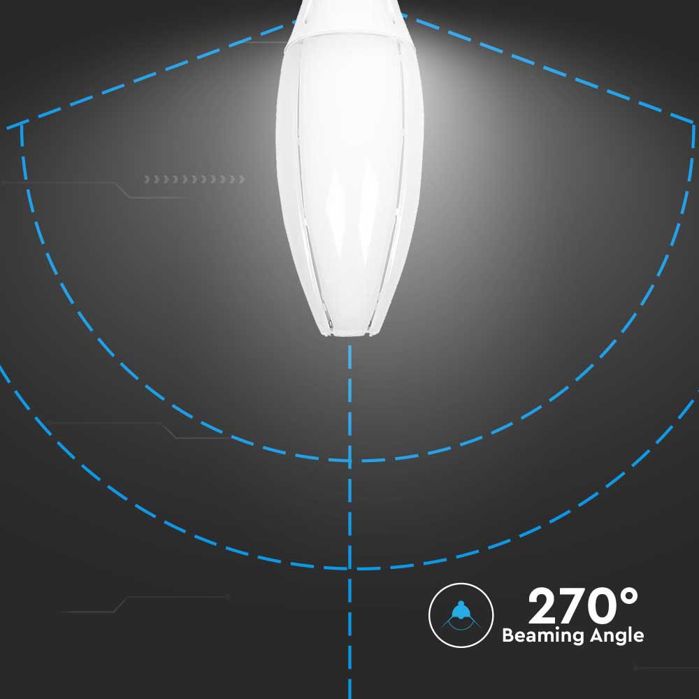 60W Uliczna Żarówka LED / Chip SAMSUNG / Barwa:6400K / Trzonek:E40