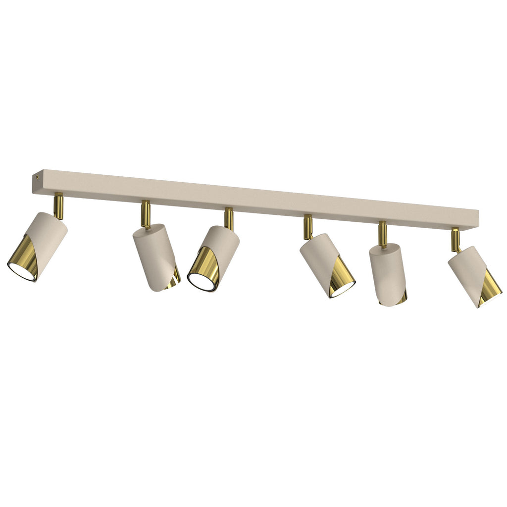 spot Shift line bar 900, beige/gold 6xGU10