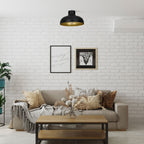 plafon Basca black/gold 1xE27