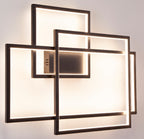 Maxlight Kinkiet Geometric - Metal + akryl - Czarny W0233D