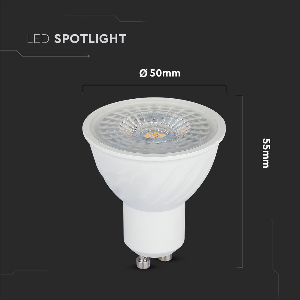 6.5W GU10 Żarówka LED / Chip SAMSUNG / Barwa:4000K / Kąt 110' / Trzonek:GU10
