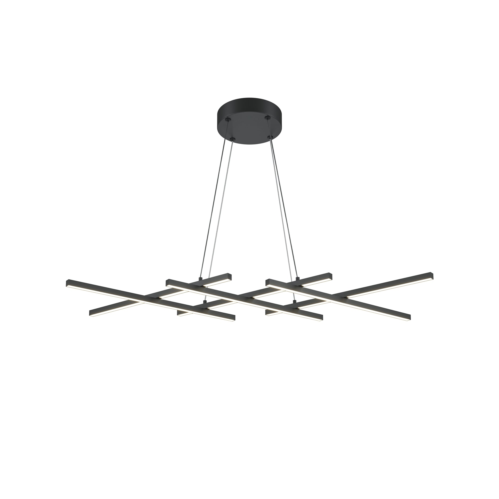 Maytoni Lampa wisząca Halo - Aluminium - Czarny MOD244PL-L50BK