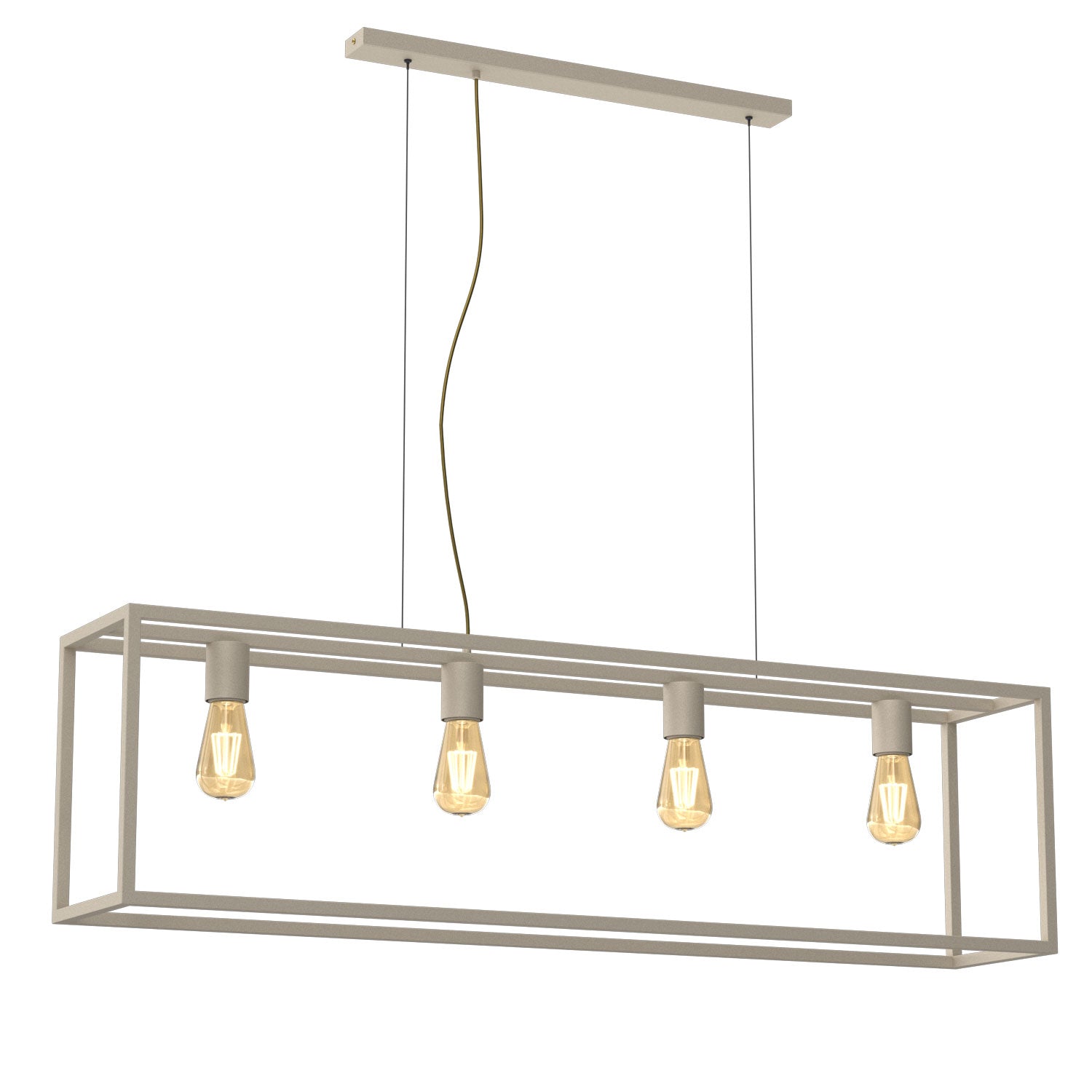 żyrandol Frame beige 4xE27