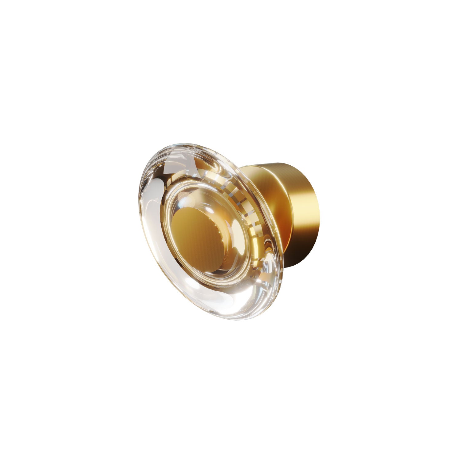 Maxlight Kinkiet Lunaris - Metal + szkło - Złoty W0424