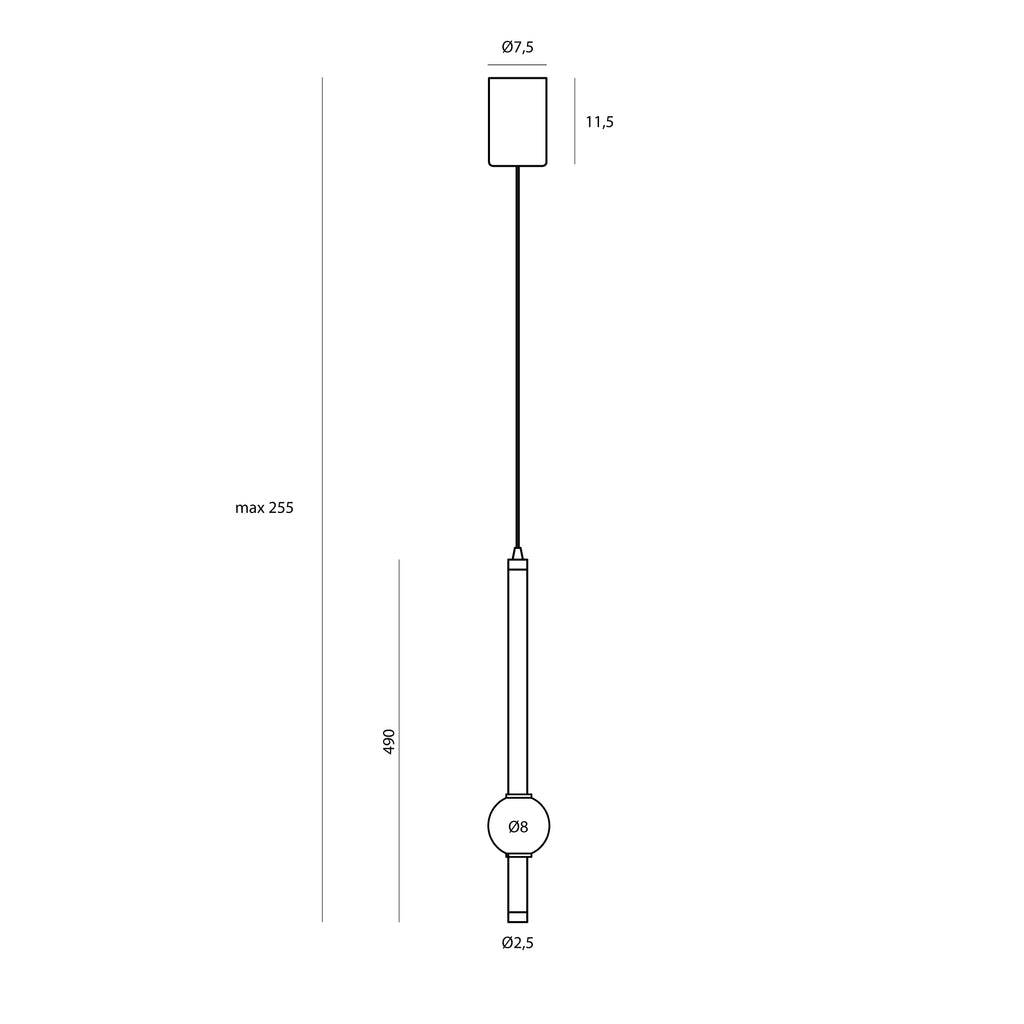 Maxlight Lampa wisząca Verdes - Marmur szmaragdowy P0611