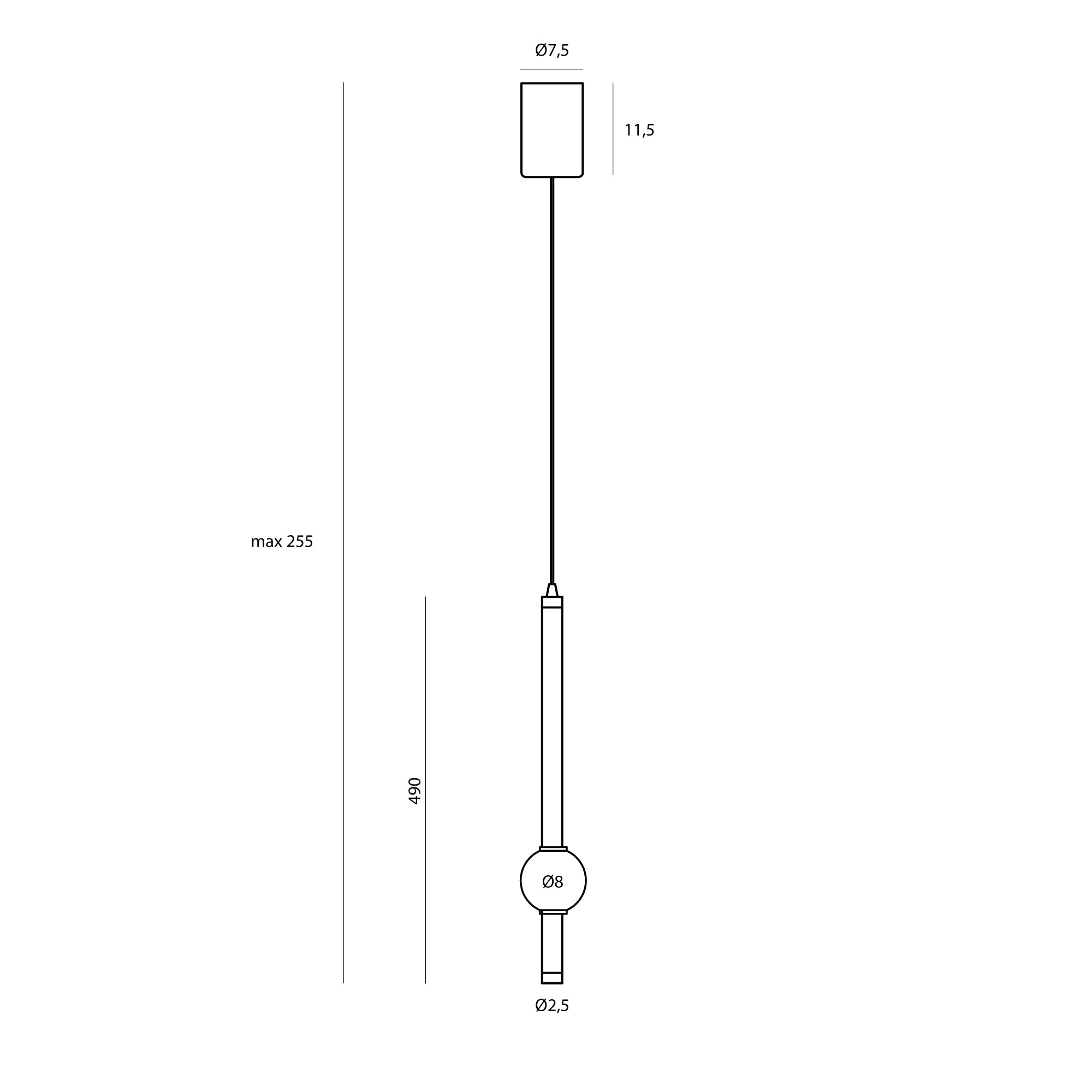 Maxlight Lampa wisząca Verdes - Marmur szmaragdowy P0611
