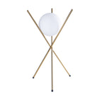 Maxlight Lampa stołowa Xena - Metal + szkło mleczne - Mosiądz T0044