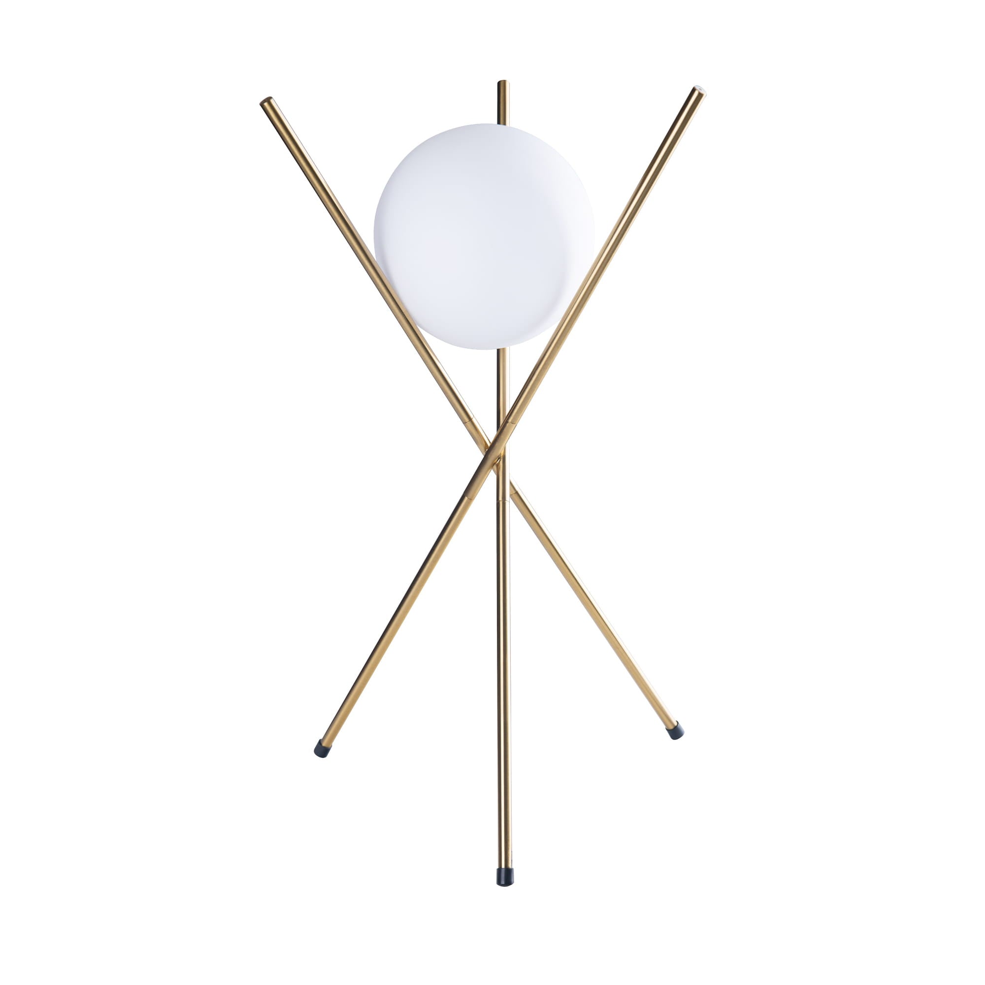 Maxlight Lampa stołowa Xena - Metal + szkło mleczne - Mosiądz T0044