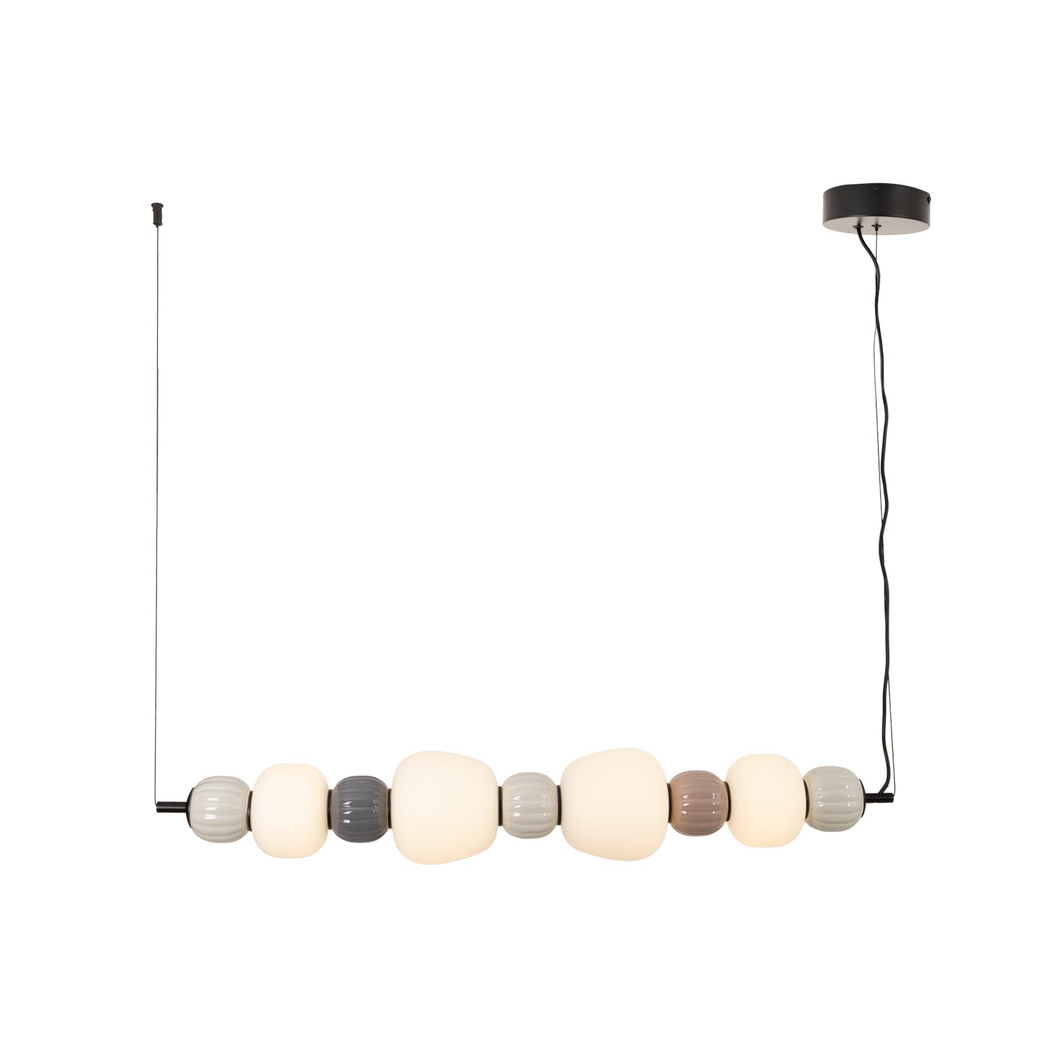 Maxlight Lampa wisząca Modern 32W - Metal + szkło - Czarny P0631