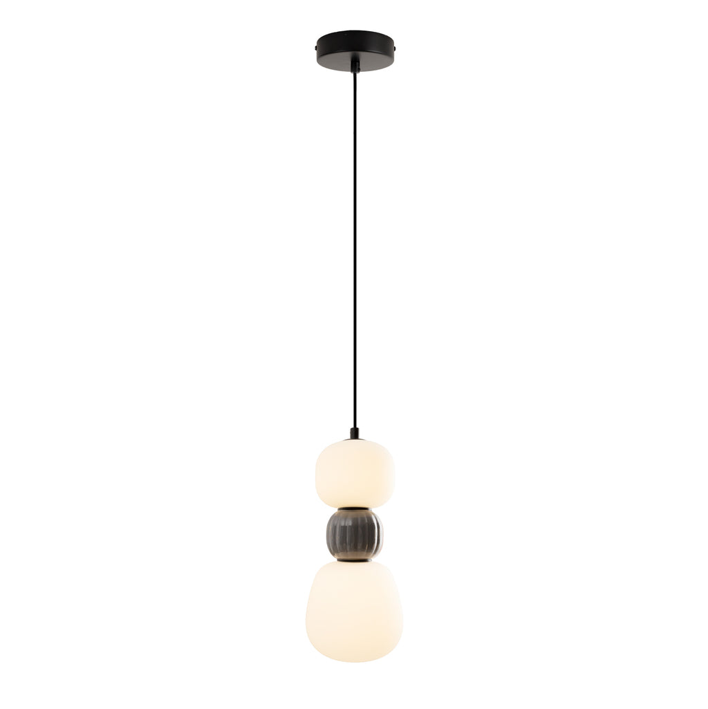 Maxlight Lampa wisząca Modern 13W - Metal + szkło - Czarny P0629