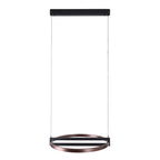 Maxlight Lampa wisząca Singapur Round - Metal - Czarny + brąz P0552