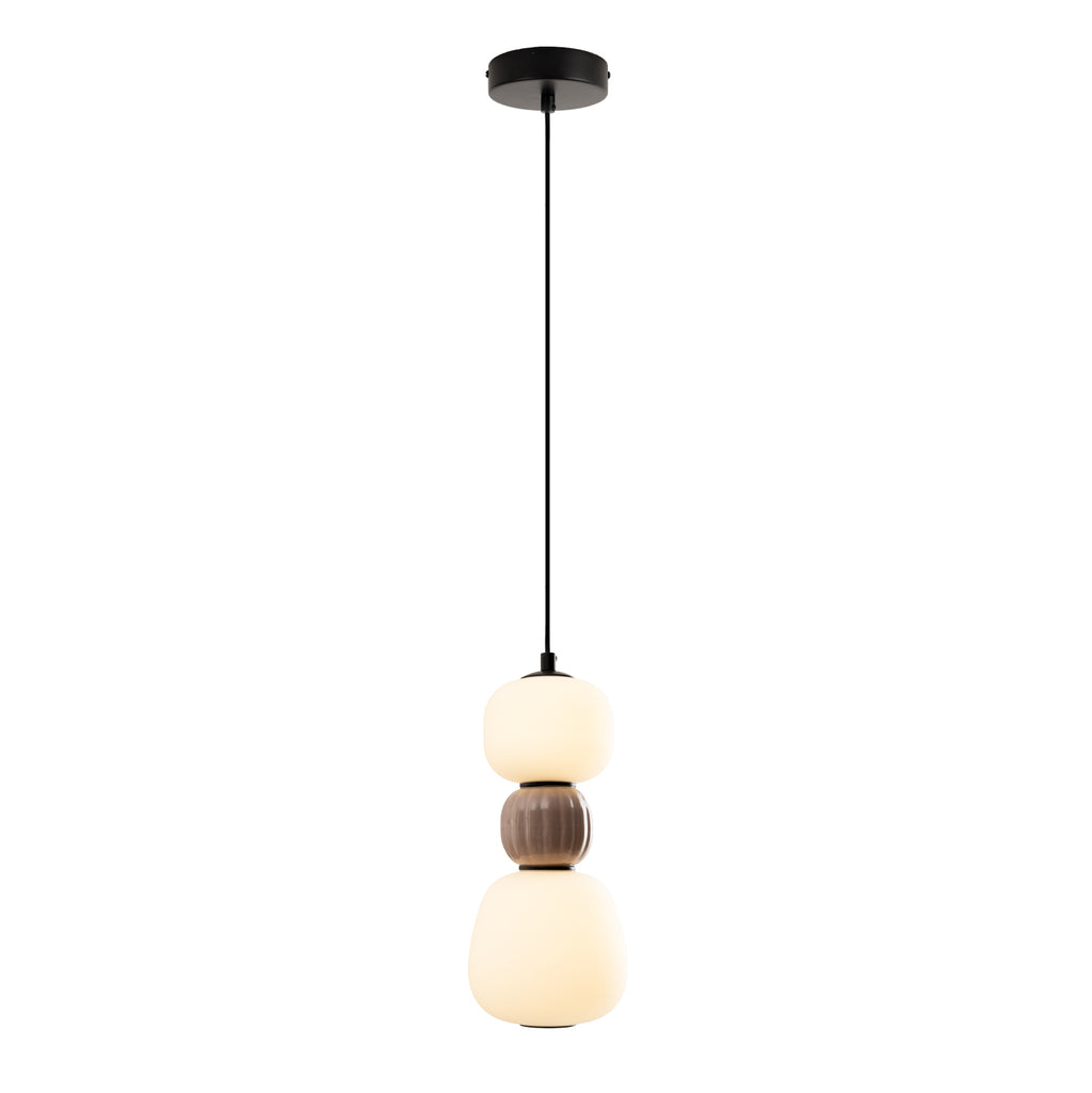 Maxlight Lampa wisząca Modern 13W - Metal + szkło - Czarny P0628