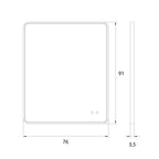 Maxlight Lustro Mirror Prostokąt - Metal + szkło - Brązowy szczotkowany W0385