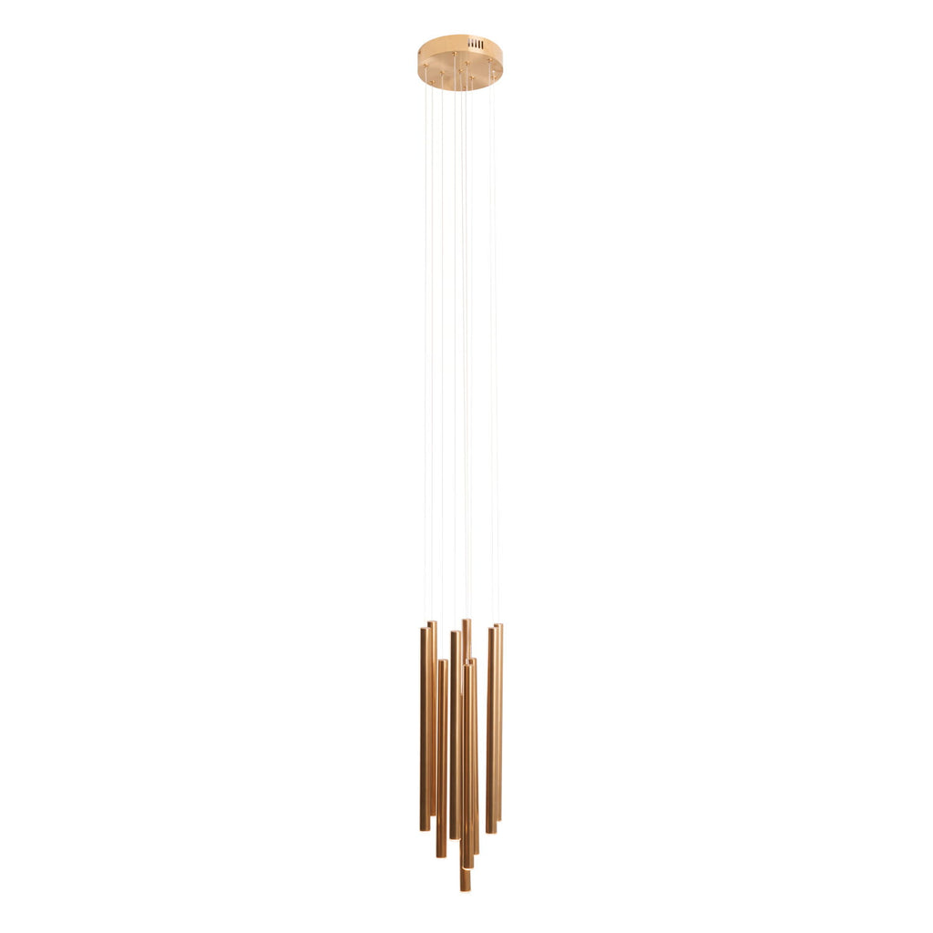 Maxlight Lampa wisząca Organic - Stal nierdzewna + akryl - Złoty szczotkowany P0524D