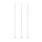Maxlight Lampa wisząca Lipari III - Aluminium + akryl - Biały + złoty szczotkowany P0545