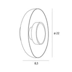 Maxlight Kinkiet Signature - Metal + szkło - Mosiądz + szkło bursztynowe W0352