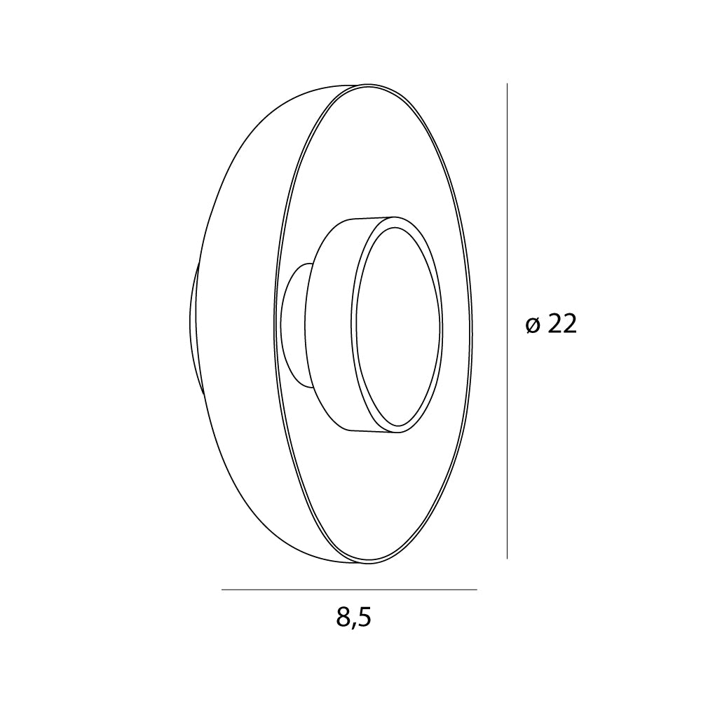 Maxlight Kinkiet Signature - Metal + szkło - Mosiądz + szkło bursztynowe W0352