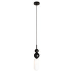 Maxlight Lampa wisząca Nova - Stal nierdzewna + szkło - Czarny P0641