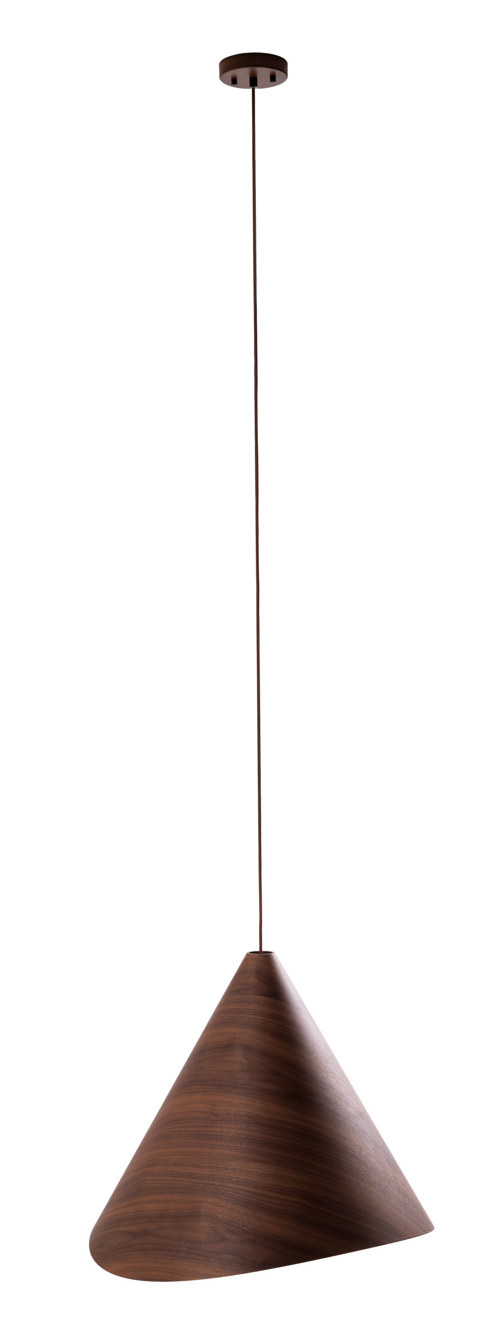 Maxlight Lampa wisząca Sakura - Metal + drewno - Ciemne drewno orzechowe P0610