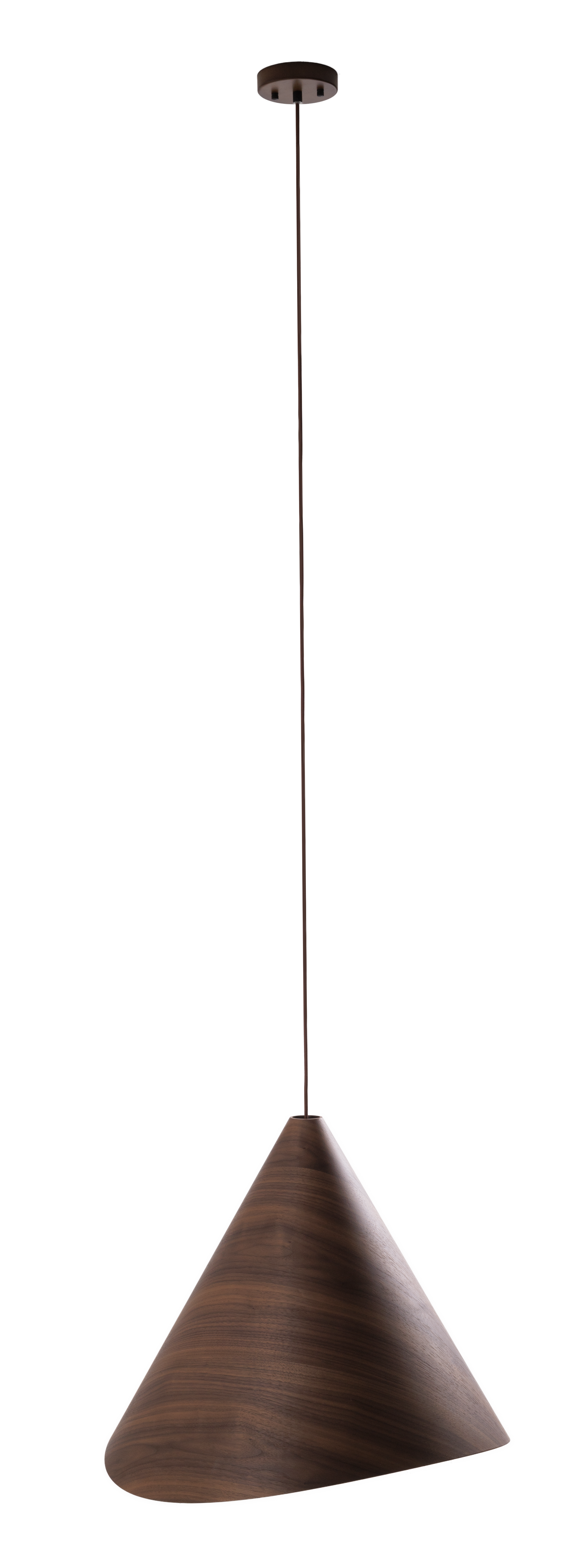 Maxlight Lampa wisząca Sakura - Metal + drewno - Ciemne drewno orzechowe P0610