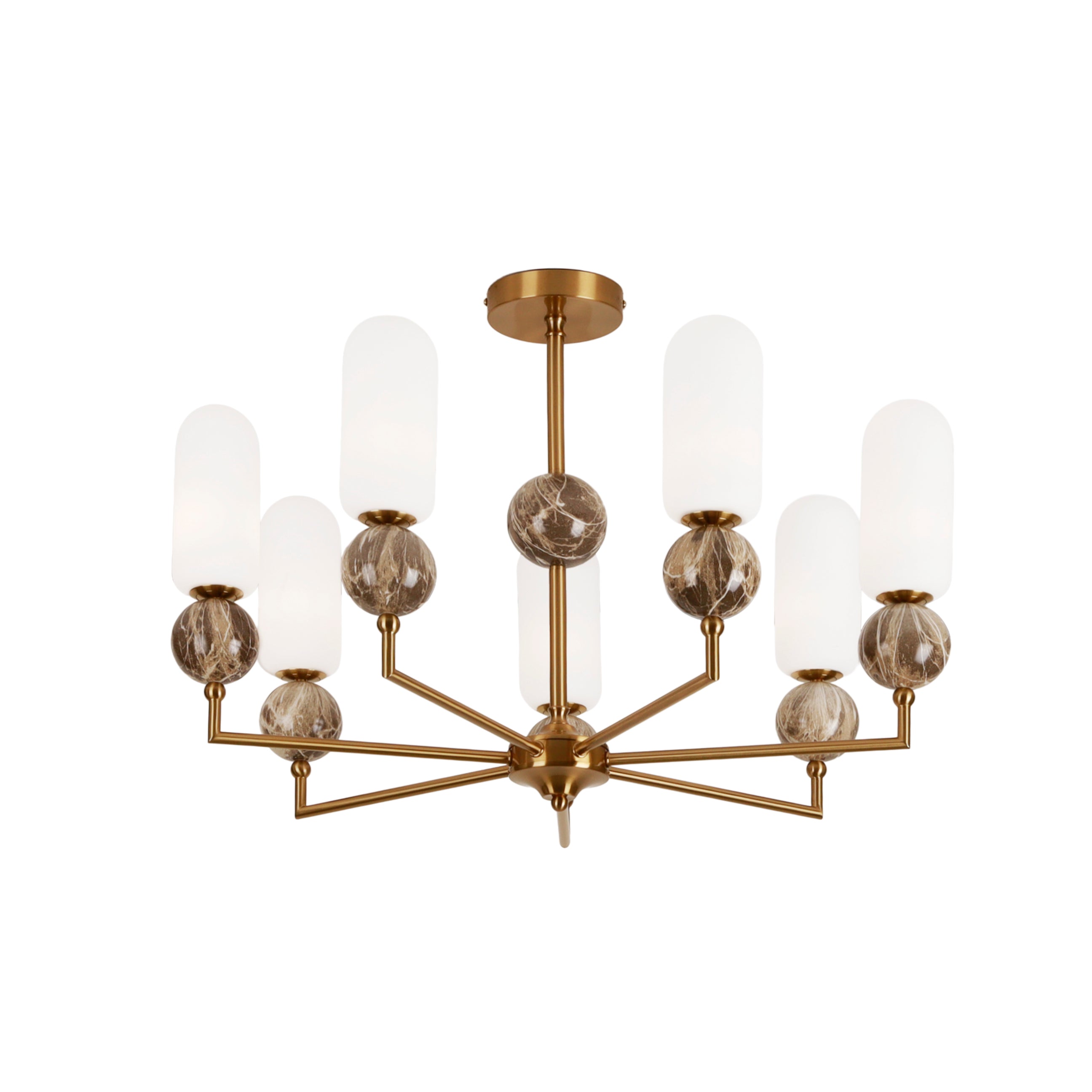 Maxlight Lampa wisząca Nova - Metal + szkło - Złoty P0633
