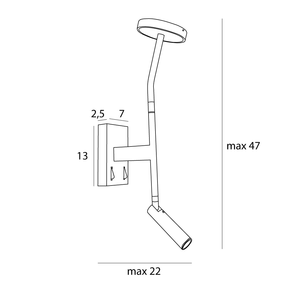 Maxlight Lampa wisząca Ibiza - Metal - Czarny W0349