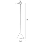Maxlight Lampa wisząca Sakura - Metal + drewno - Ciemne drewno orzechowe P0548