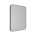 Maxlight Lustro Mirror Prostokąt - Metal + szkło - Brązowy szczotkowany W0385