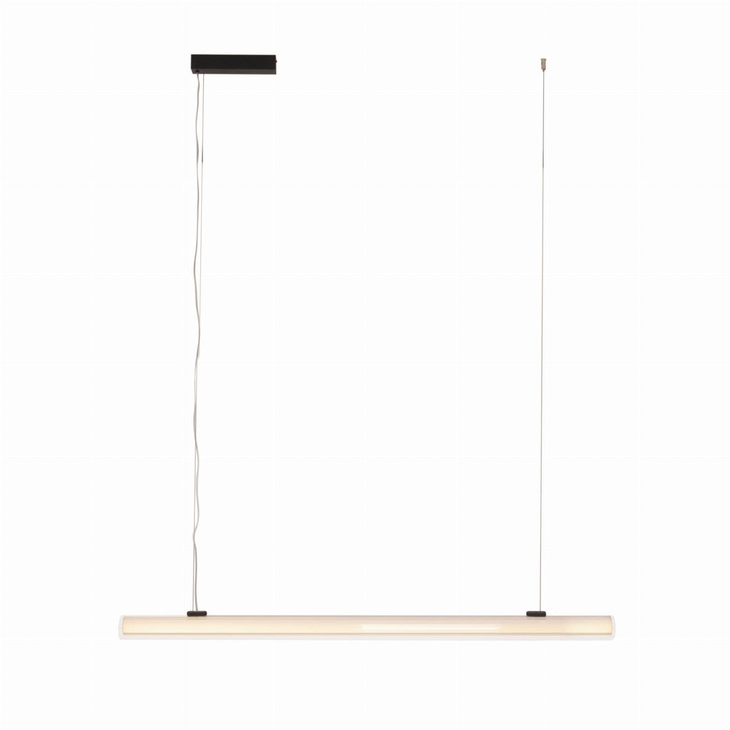 Maxlight Lampa wisząca Fayette 121cm - Aluminium + pc + szkło - Czarny P0621