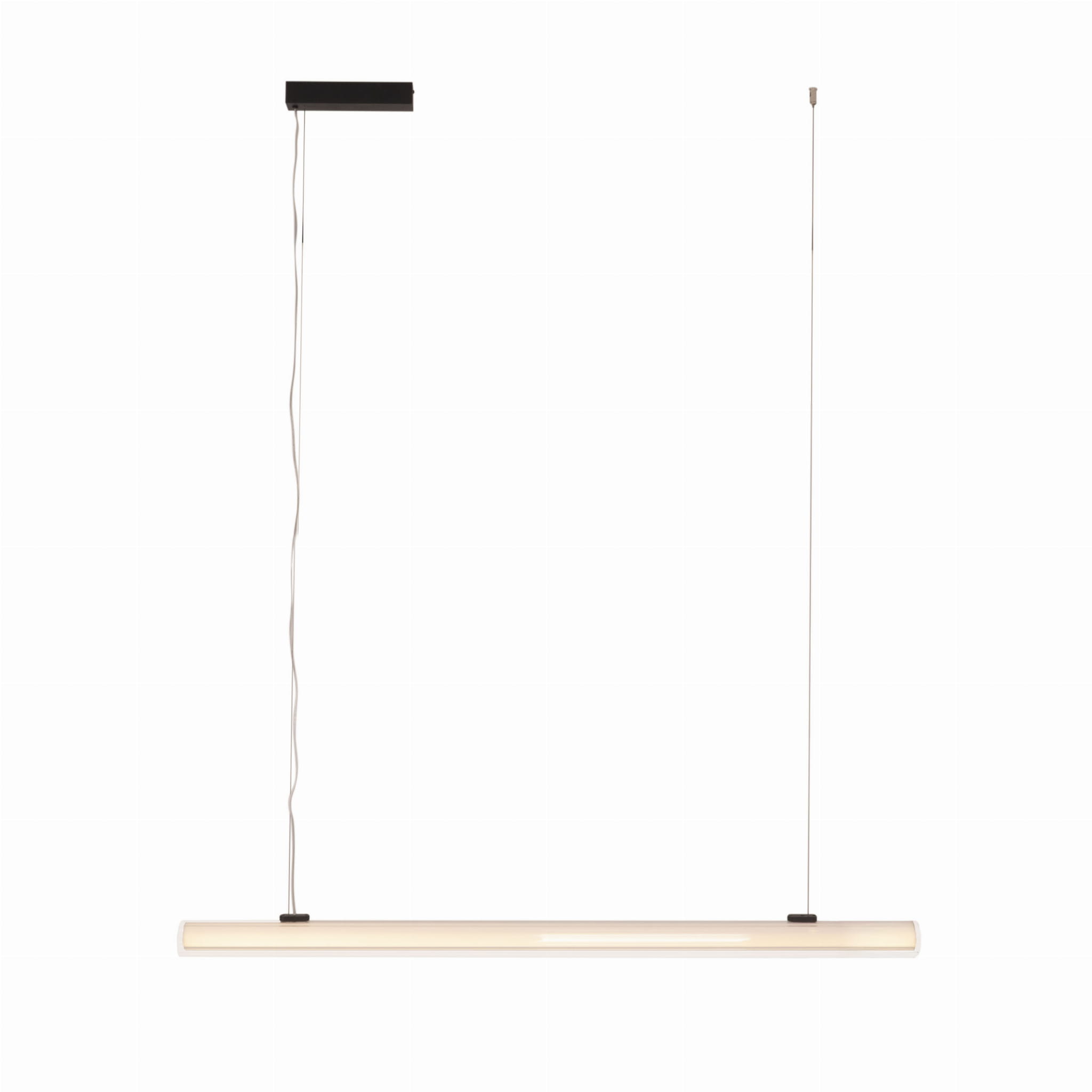 Maxlight Lampa wisząca Fayette 121cm - Aluminium + pc + szkło - Czarny P0621