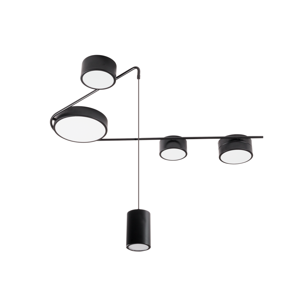 Maxlight Lampa wisząca Zumaia II - Stal nierdzewna - Czarny C0250