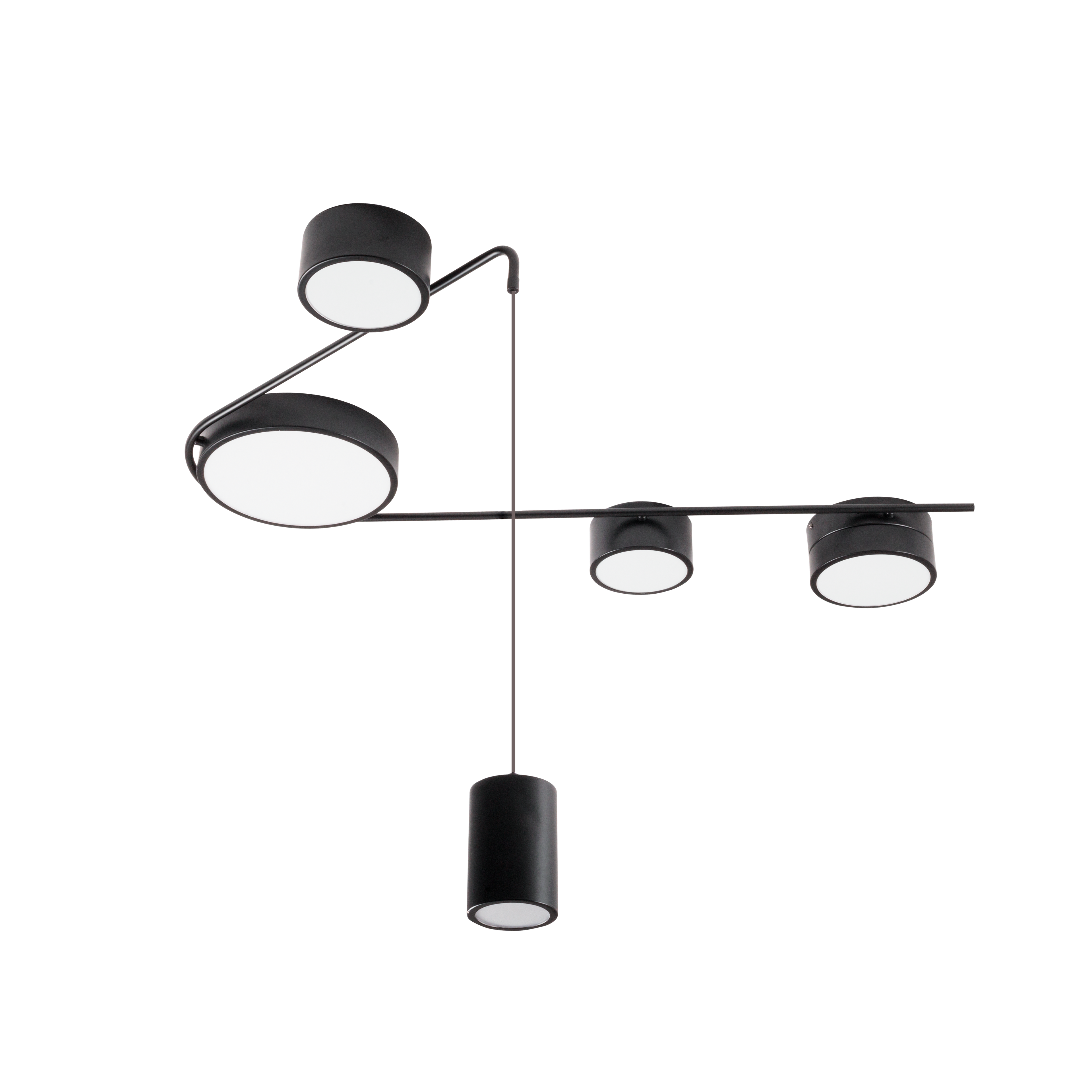 Maxlight Lampa wisząca Zumaia II - Stal nierdzewna - Czarny C0250