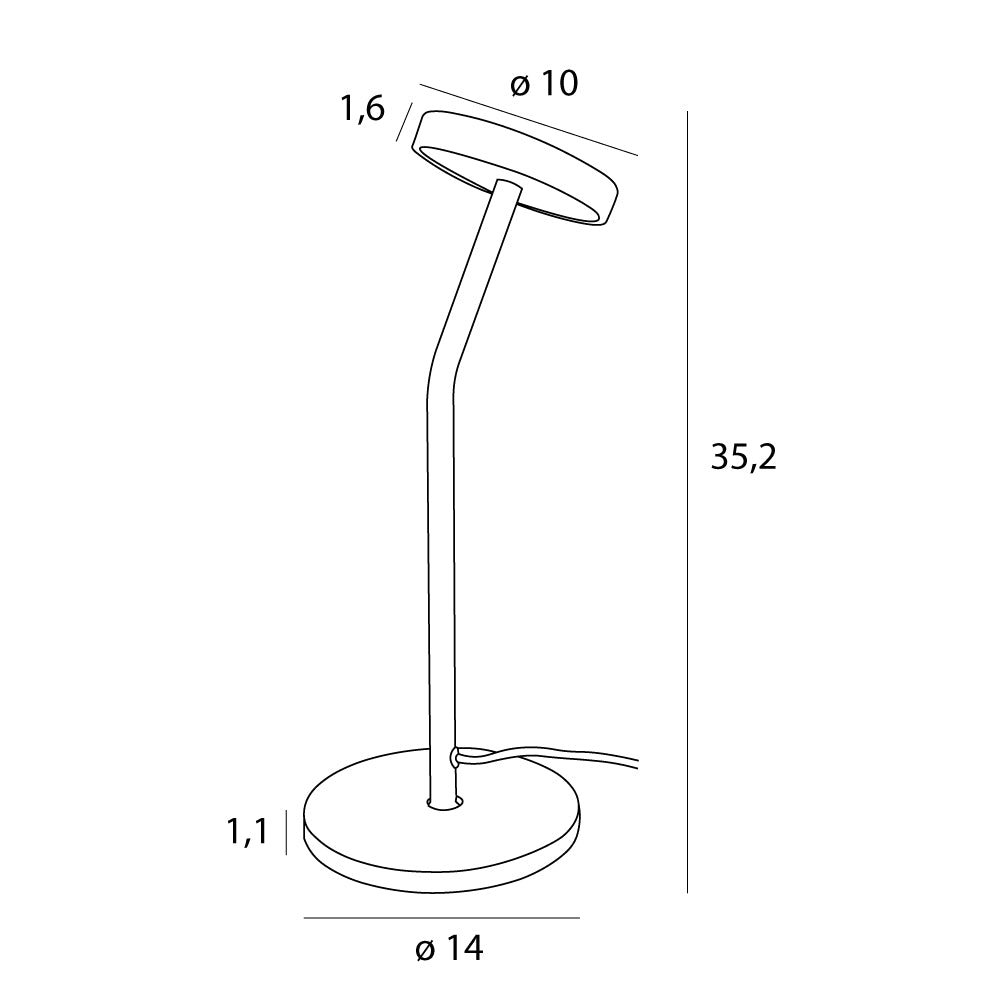 Maxlight Lampa stołowa Ibiza - Metal - Czarny T0061