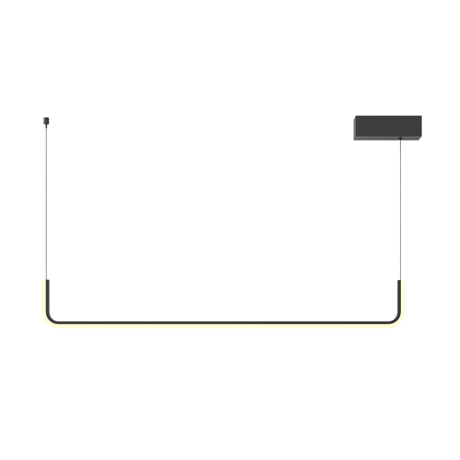 Maxlight Lampa wisząca Urus 17W - Metal - Czarny P0644