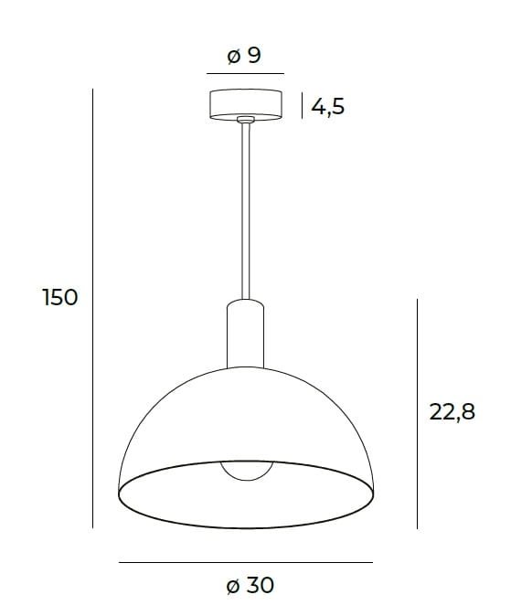 Maxlight Lampa wisząca Luisant - Aluminium + stal - Czarny P0473
