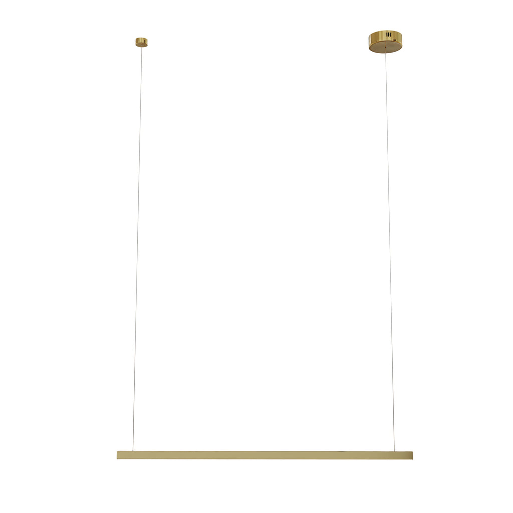 Maxlight Lampa wisząca Trio I - Stal nierdzewna + akryl - Złoty szczotkowany P0475D