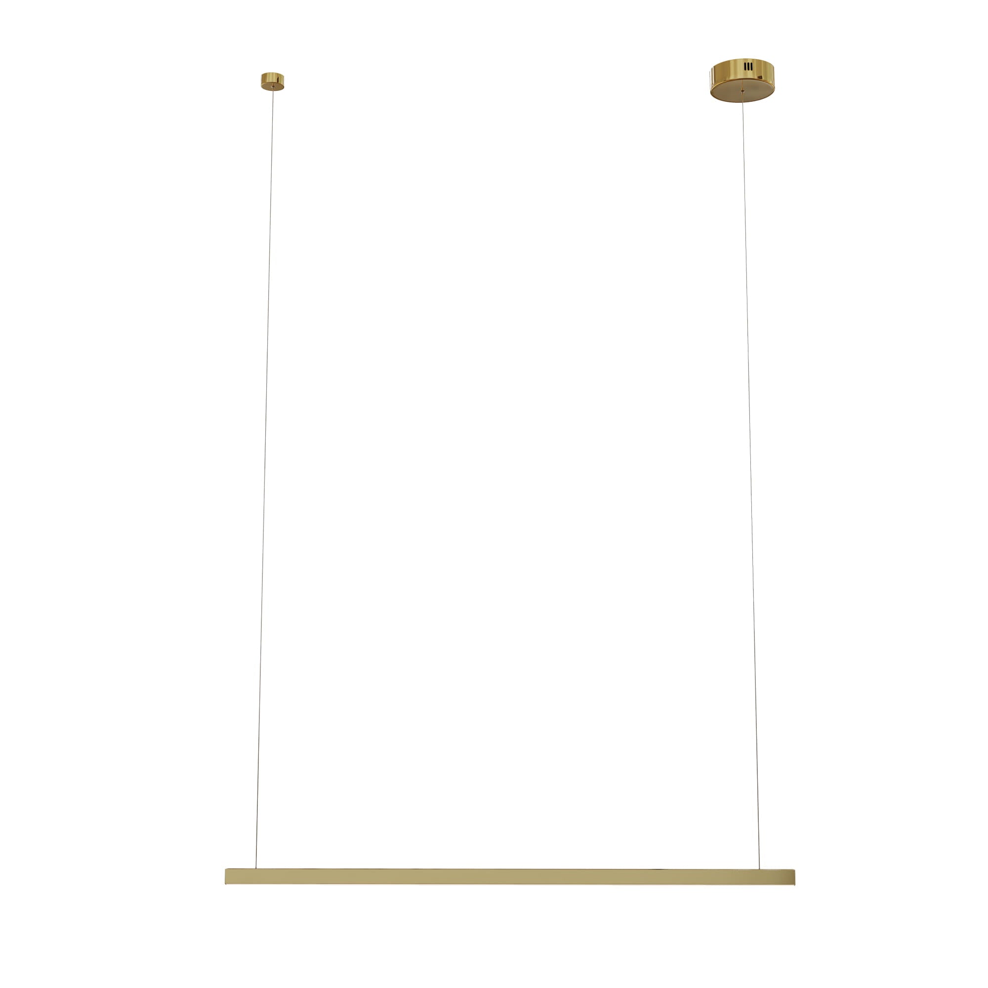 Maxlight Lampa wisząca Trio I - Stal nierdzewna + akryl - Złoty szczotkowany P0475D