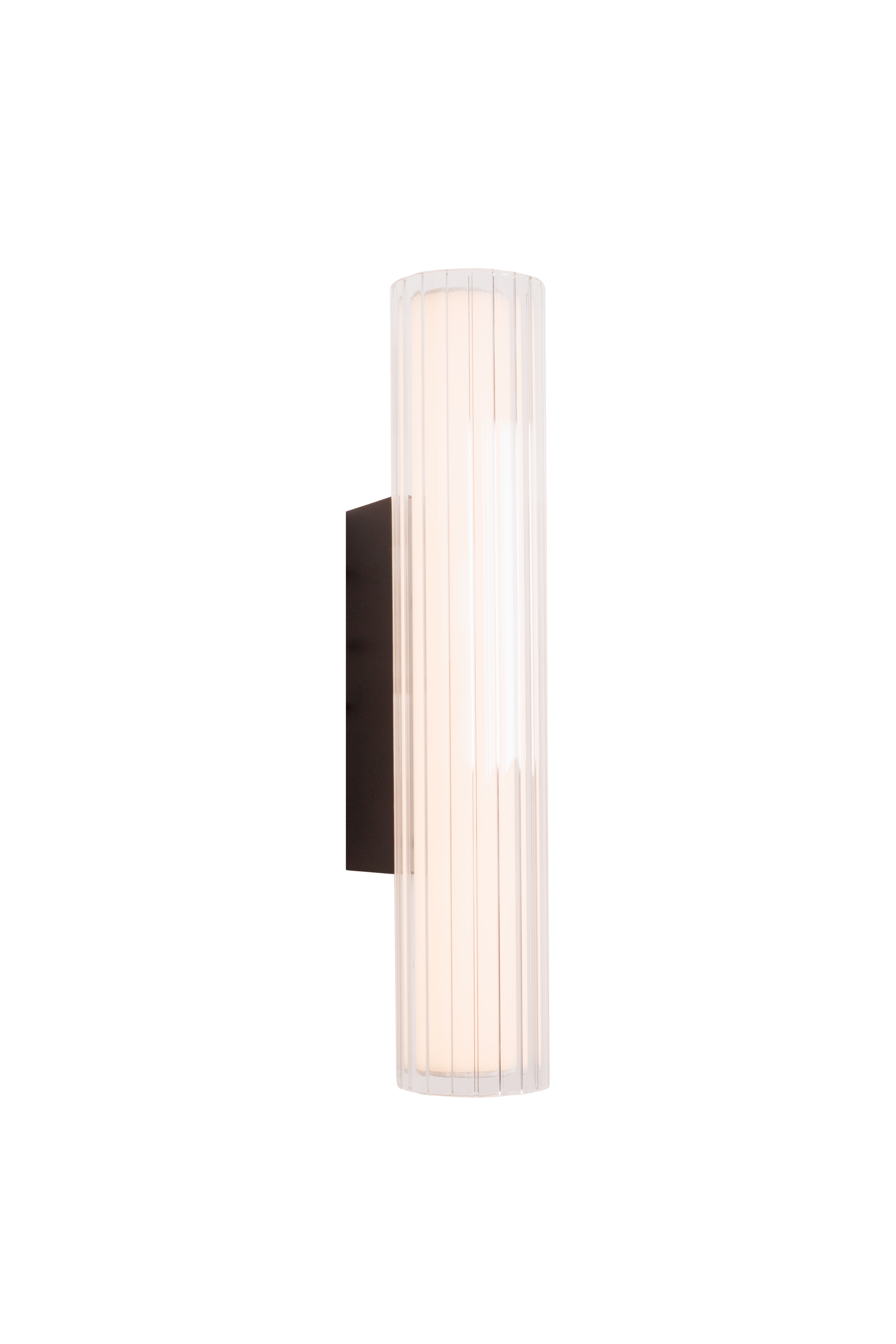 Maxlight Kinkiet Fayette - Aluminium + pc + szkło - Czarny W0363