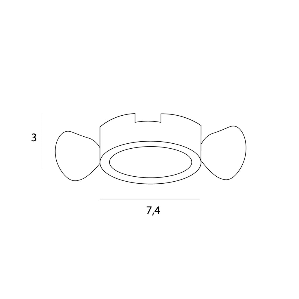 Maxlight Oprawa wpuszczana Spilio, do skompletowania z modułem HM190 i zasilaczem HT190 - Aluminium - Biały H190.02